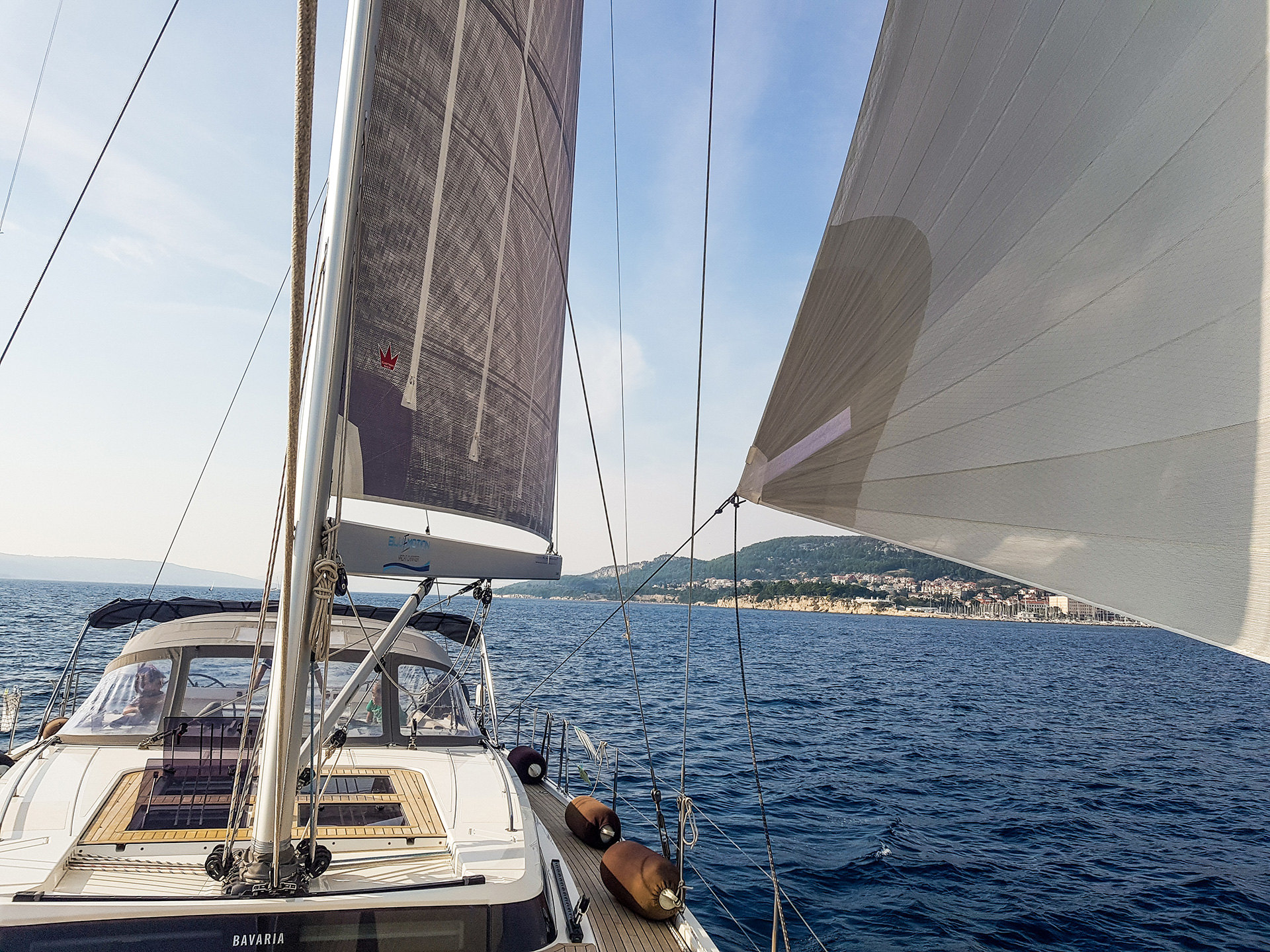 bavaria c57 luxury sailing yacht, bluemotion yacht charter, sailing in croatia